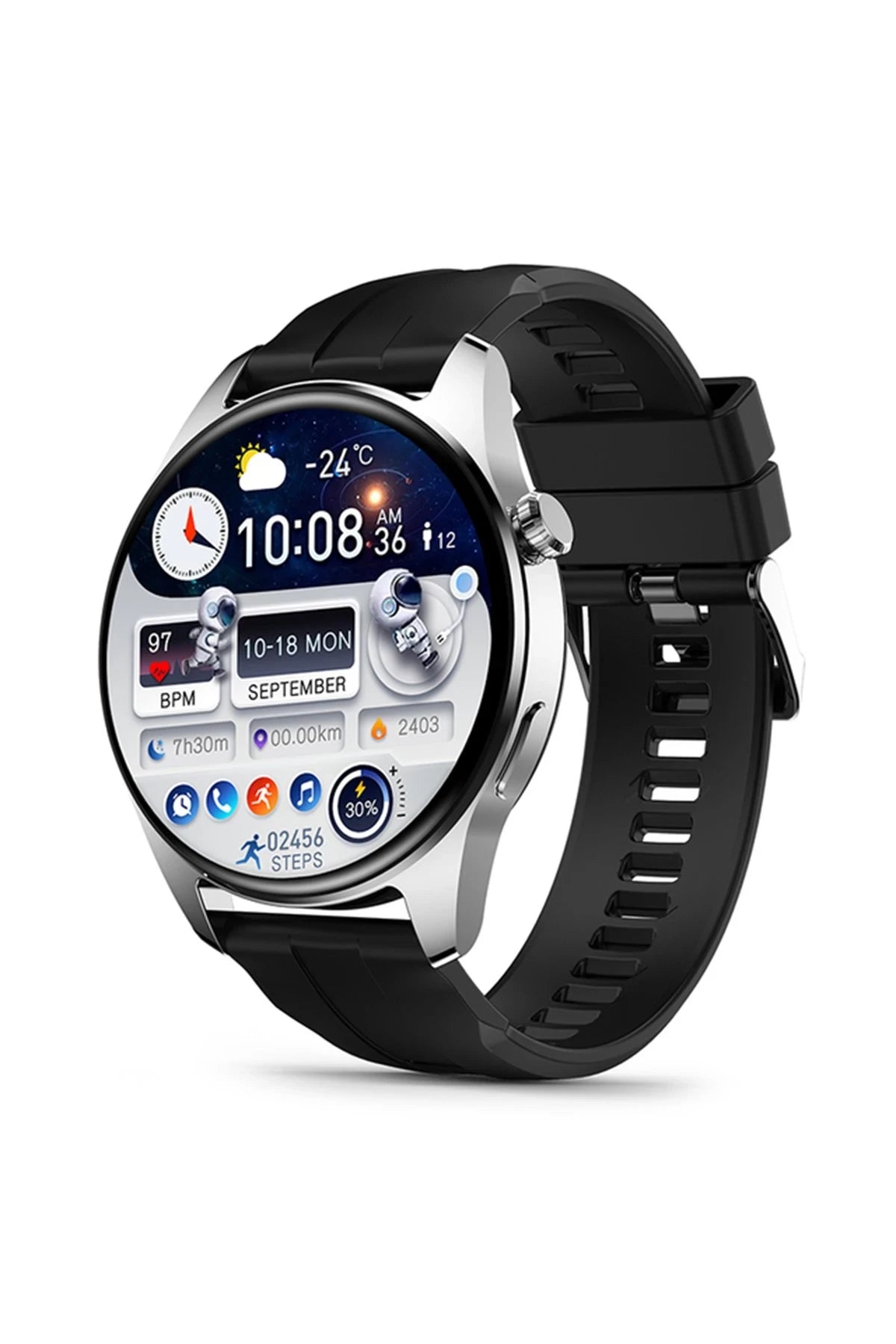 HK4 Hero – 1.5″ AMOLED GPS & NFC Akıllı Saat | IP68 Dayanıklı & Uzun Batarya Ömrü