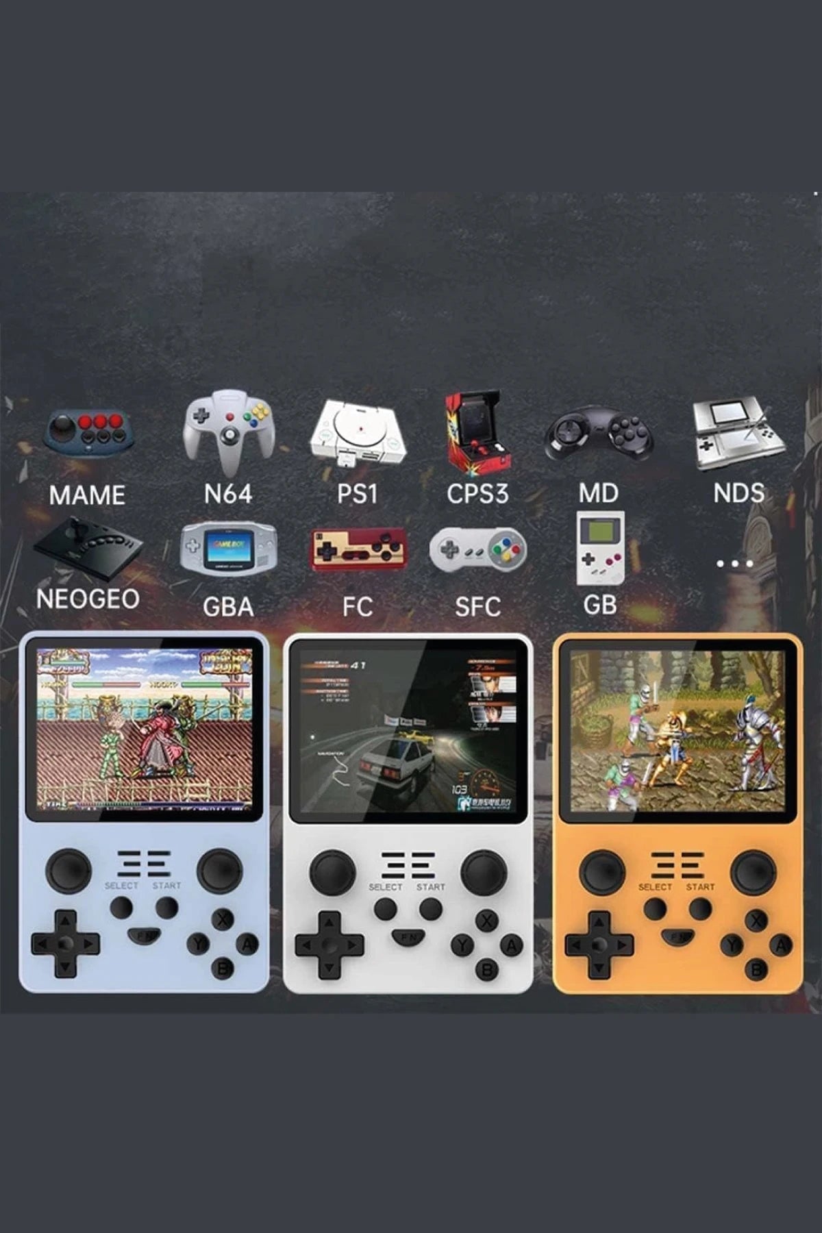 POWKIDDY RGB20S – 64 GB Retro Oyun Sabit Bellekli, 4K Destekli Taşınabilir Gamepad