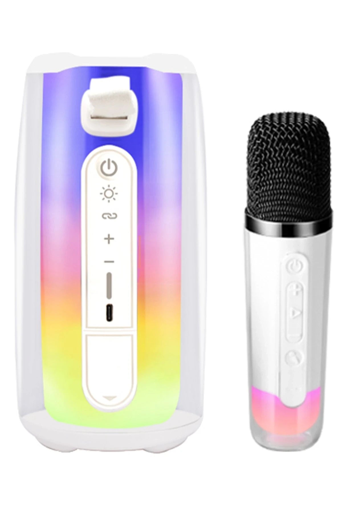 Pluse 7 – Mikrofonlu RGB Kablosuz Hoparlör | Bluetooth Ses & Işık Şovu