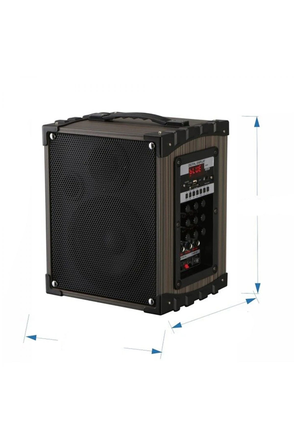 LT912 – 12 V Şarjlı, 16.5 cm Süper Bass Kablosuz Hoparlör | 2 Mikrofon & Uzaktan Kumanda