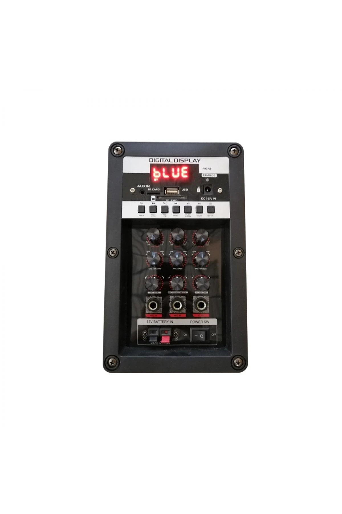LT912 – 12 V Şarjlı, 16.5 cm Süper Bass Kablosuz Hoparlör | 2 Mikrofon & Uzaktan Kumanda