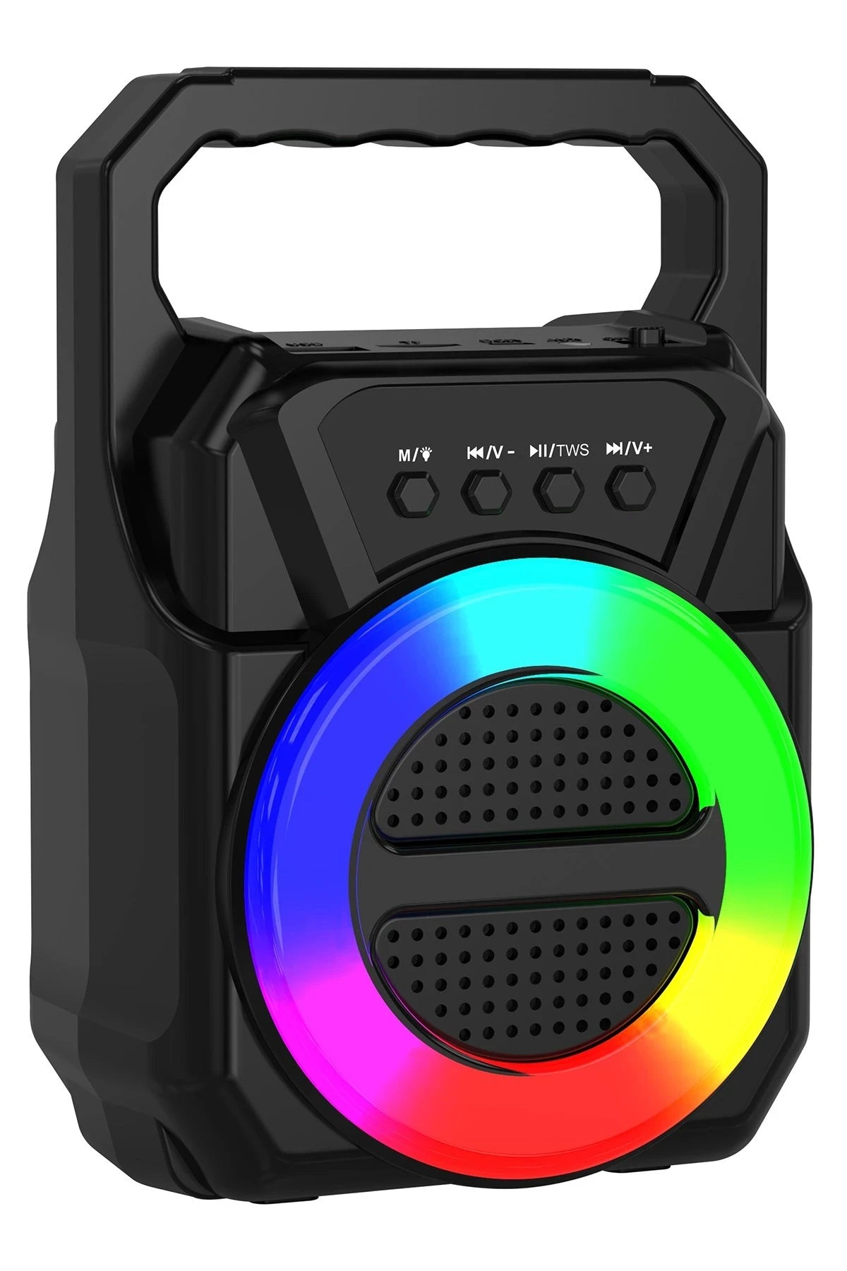 ABS-1309 – RGB Işıklı Bluetooth 5.4 Hoparlör | FM/USB/TF/AUX & 5 – 10 W Subwoofer
