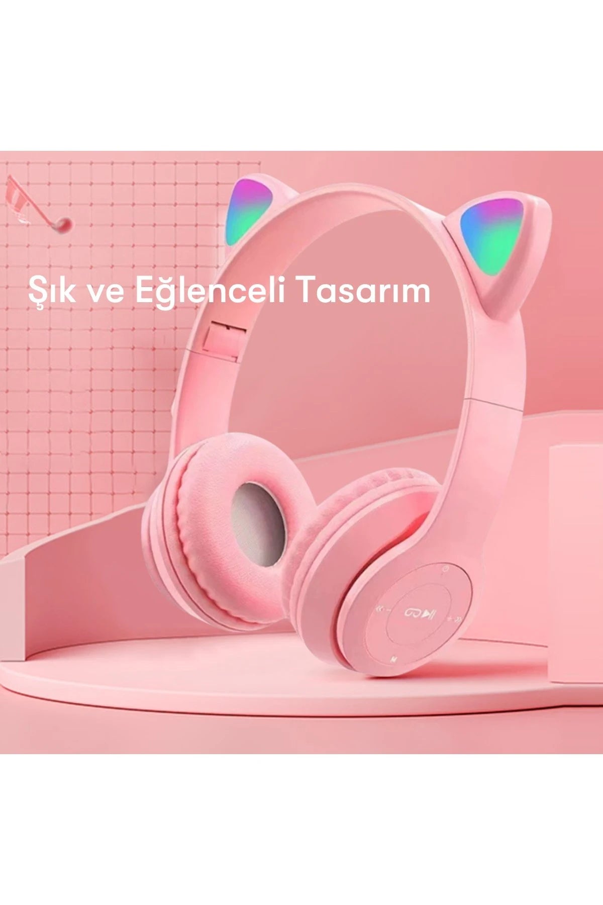 P47M – Kablosuz Bluetooth Kedi Kulaklık | IPX4 Su Dayanımı & Manyetik Tasarım
