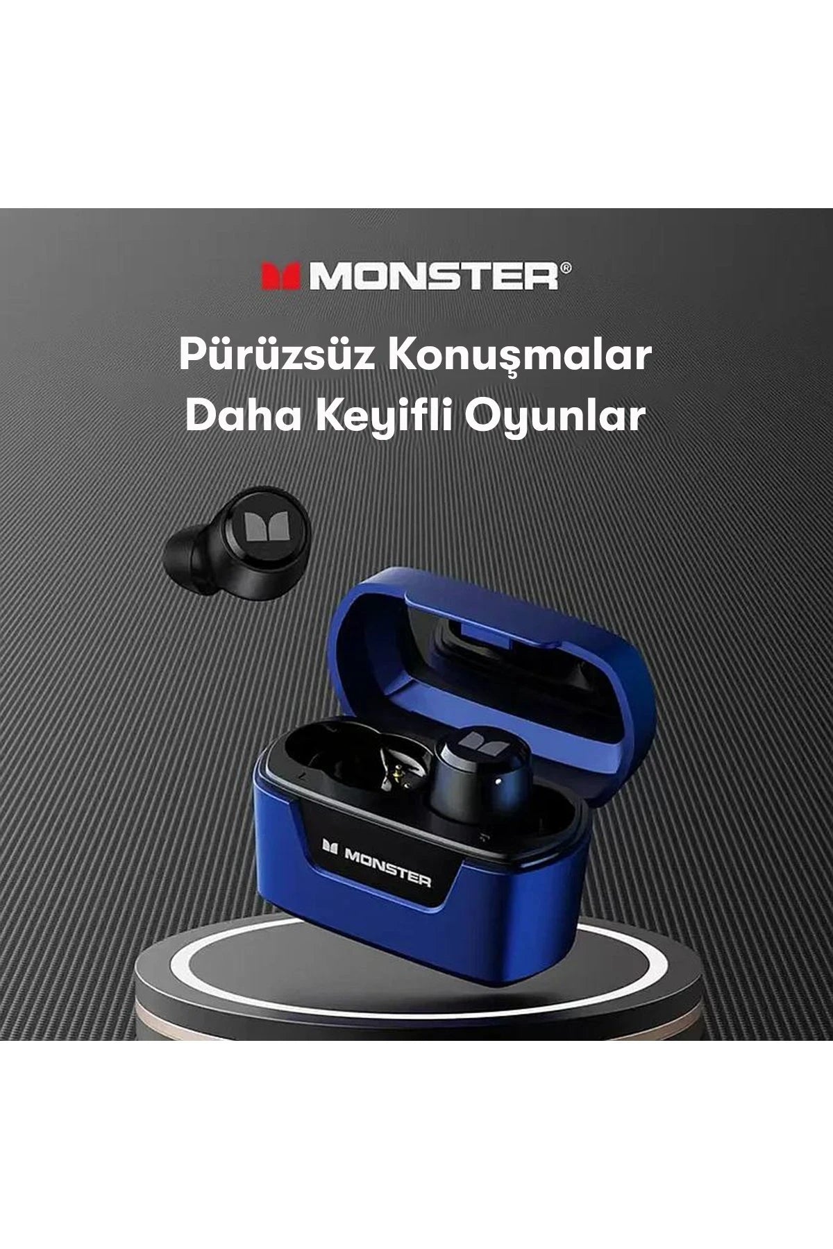 Monster XKT05 – BT 5.2 Kulakiçi Bluetooth Kulaklık | 13 mm Sürücü & Dokunmatik Kontrol