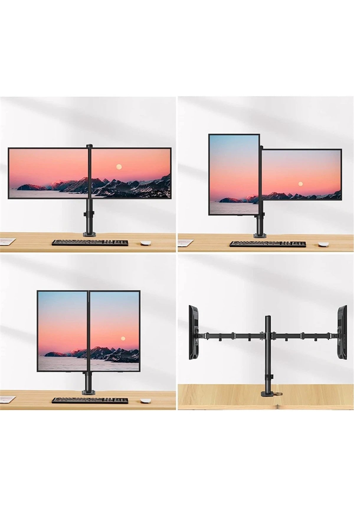 MA02 İkili Monitör Standı