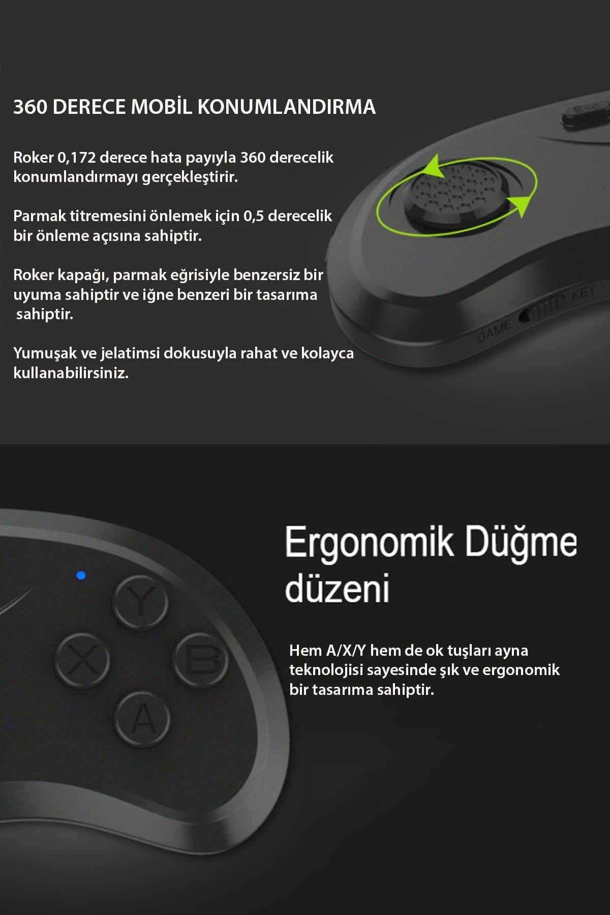 Shinecon SC-B01 – Bluetooth VR Kumandası: Mini Boyut, Geniş Kontrol