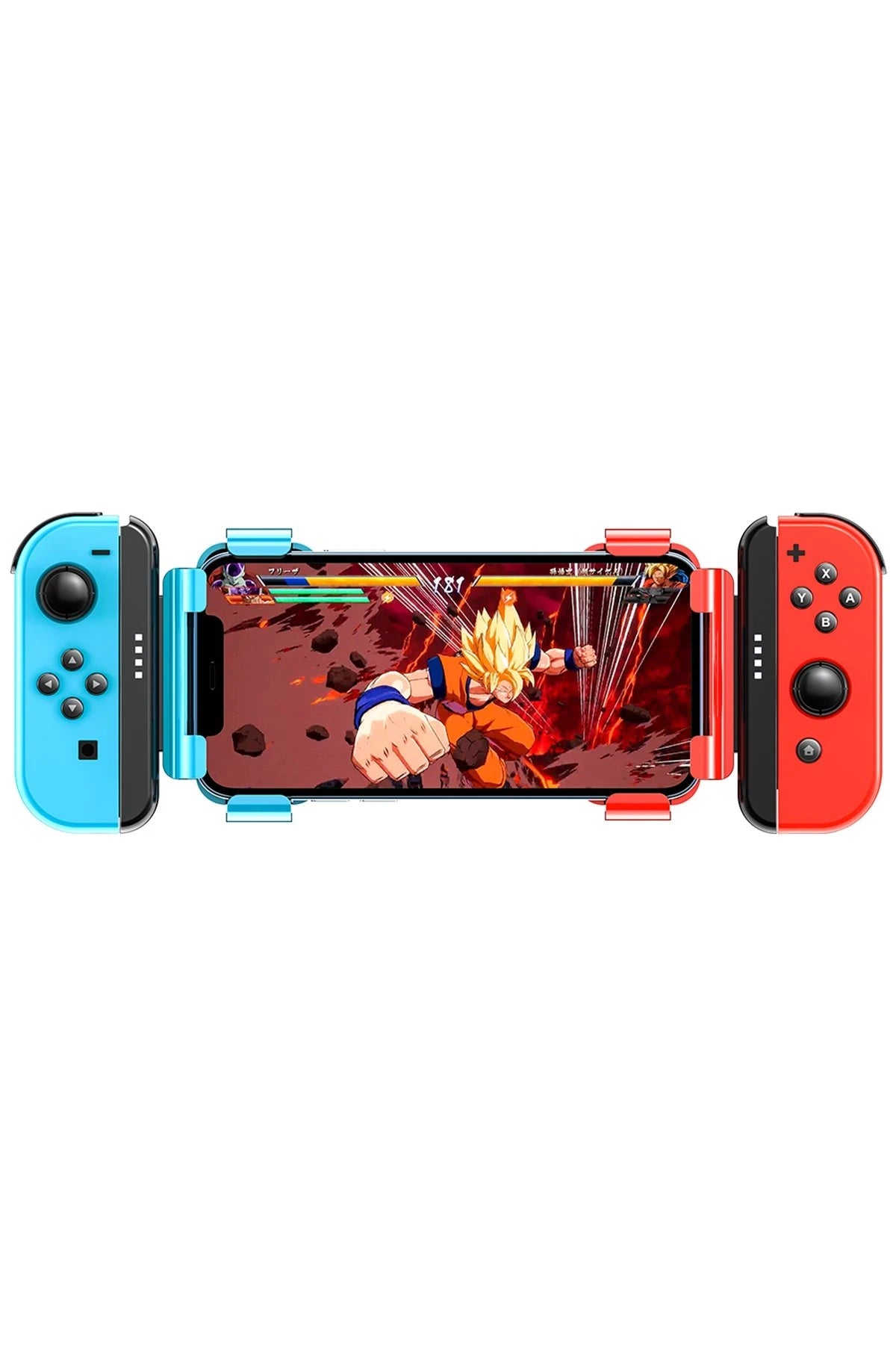 Memo N1 – Joycon Stili Telefon Tutucu: Kızıl-Mavi Enerji, Esnek Kavrayış