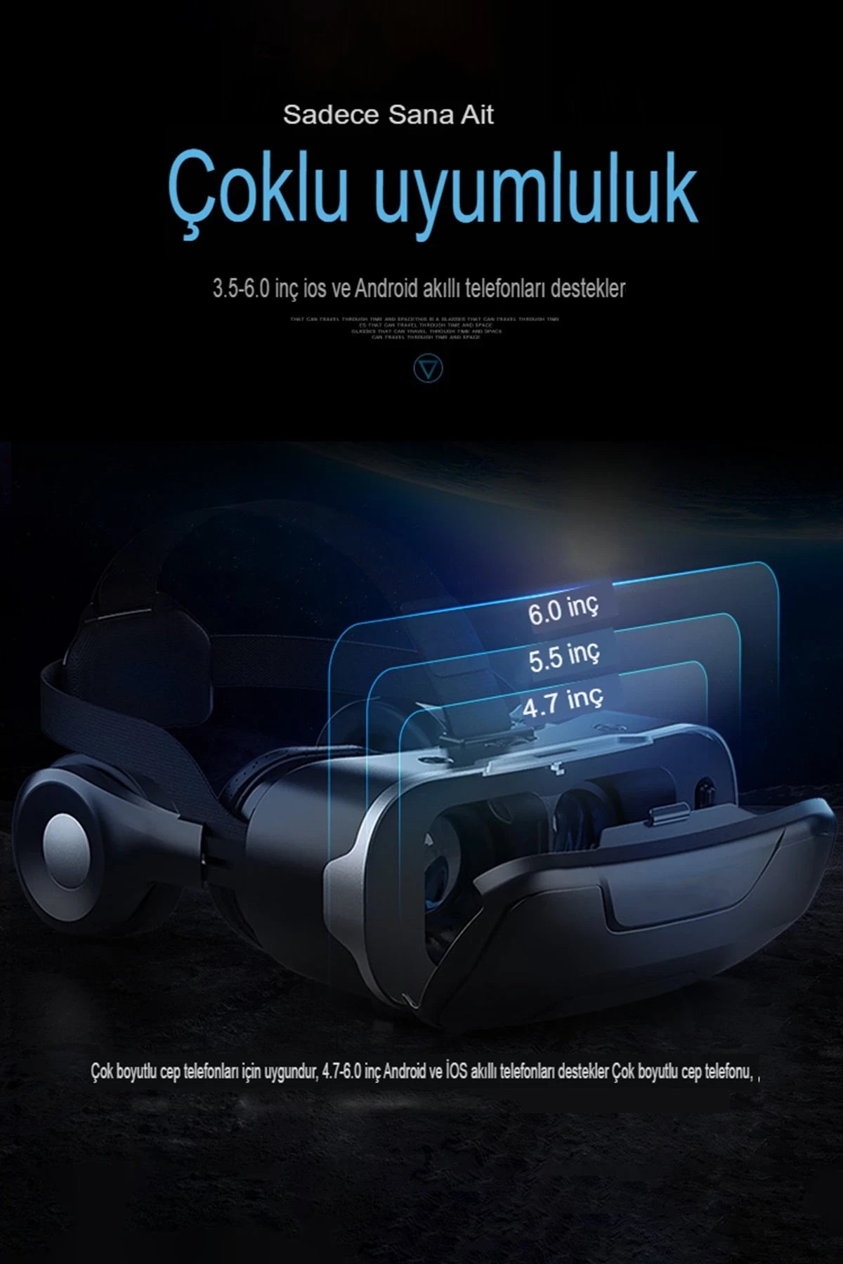 Shinecon SC-G02ED 3D Sanal Gerçeklik Gözlüğü