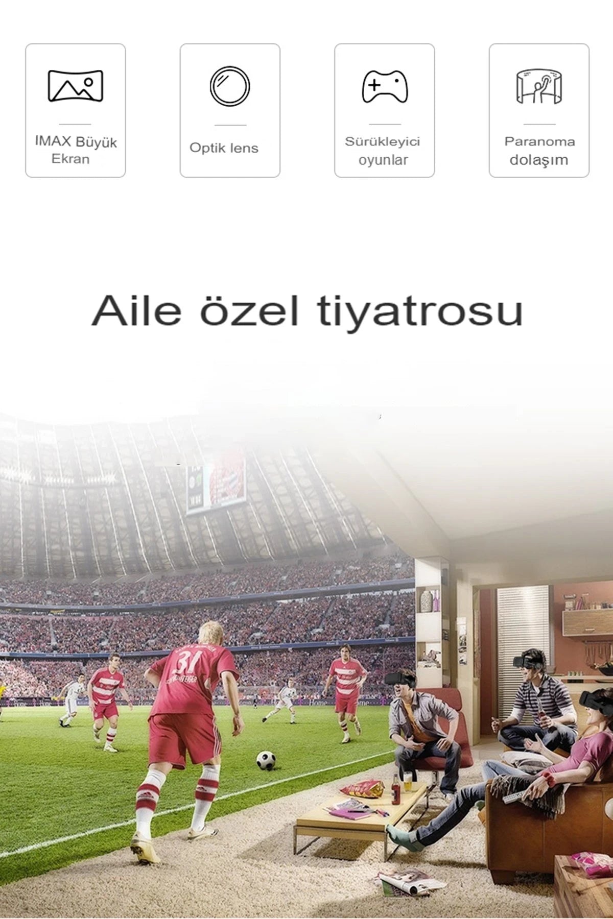 Shinecon SC-G04E 3D Sanal Gerçeklik Gözlüğü