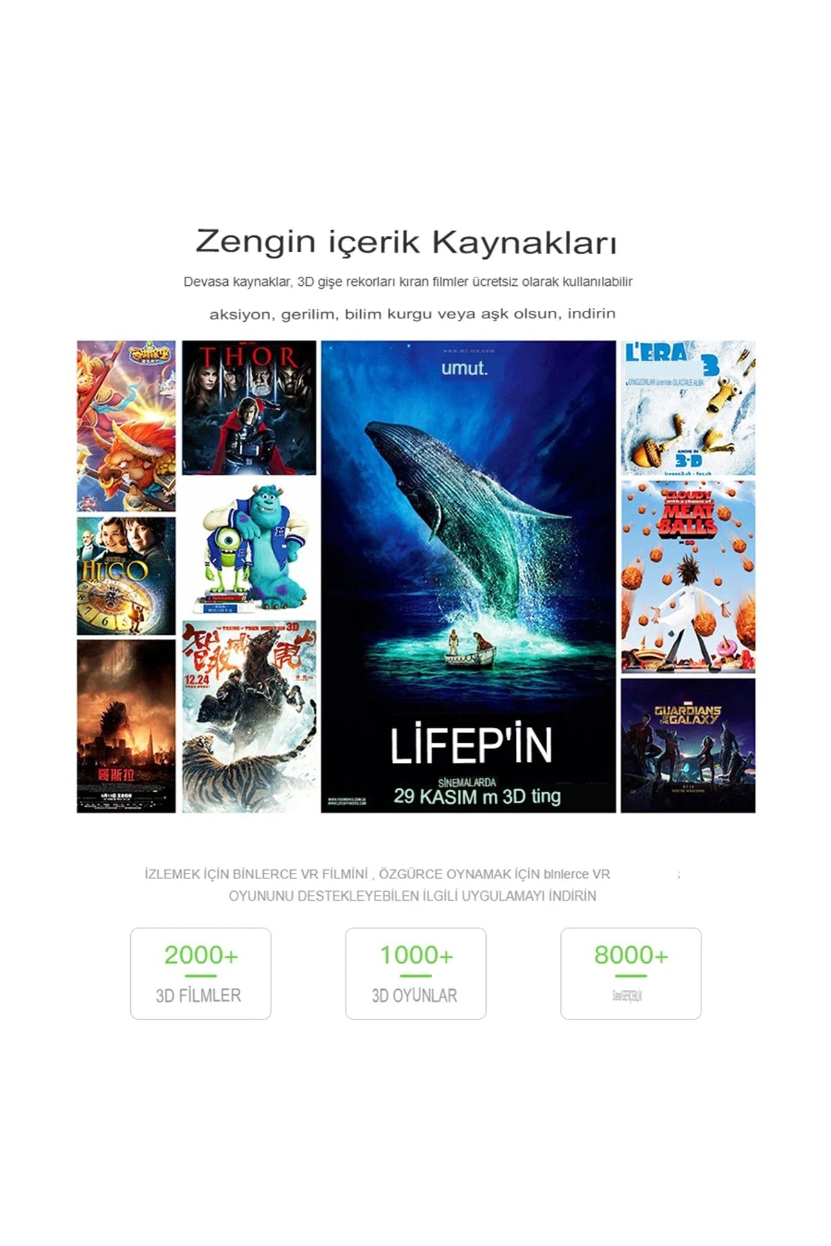Shinecon SC-G04EA 3D Sanal Gerçeklik Gözlüğü
