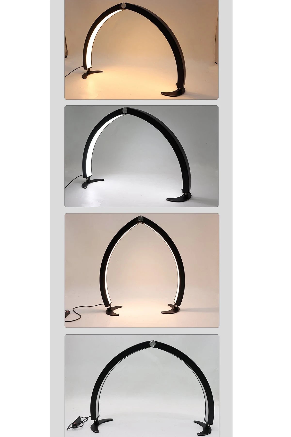 HD-M10X – 73 cm Yarım Ay LED Güzellik Işığı (40 W, 3200–5600 K, 300 LED, CRI > 90)