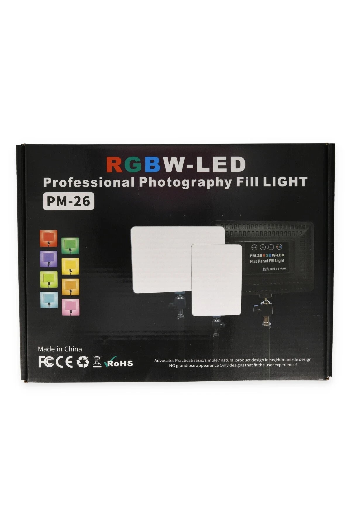 PM26 – RGB LED Panel Selfie Işığı | Tripod & Uzaktan Kumanda, USB Bağlantı