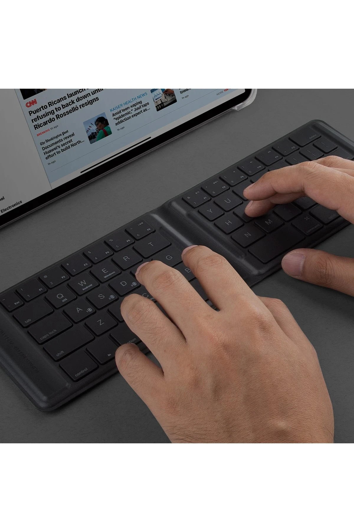 Forio Foldable Bluetooth Klavye – 65 Tuş, Manyetik Kilit, 26 Saat Pil Ömrü
