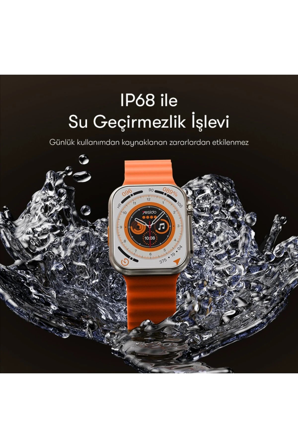 IO19 – 2″ IPS Akıllı Saat | IP68, 180 Spor Modu & Kablosuz Arama