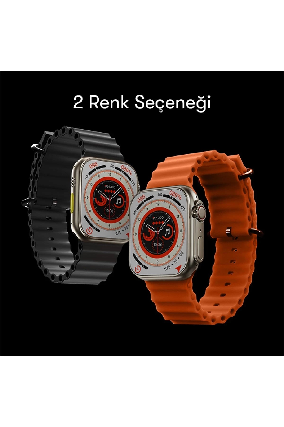 IO19 – 2″ IPS Akıllı Saat | IP68, 180 Spor Modu & Kablosuz Arama