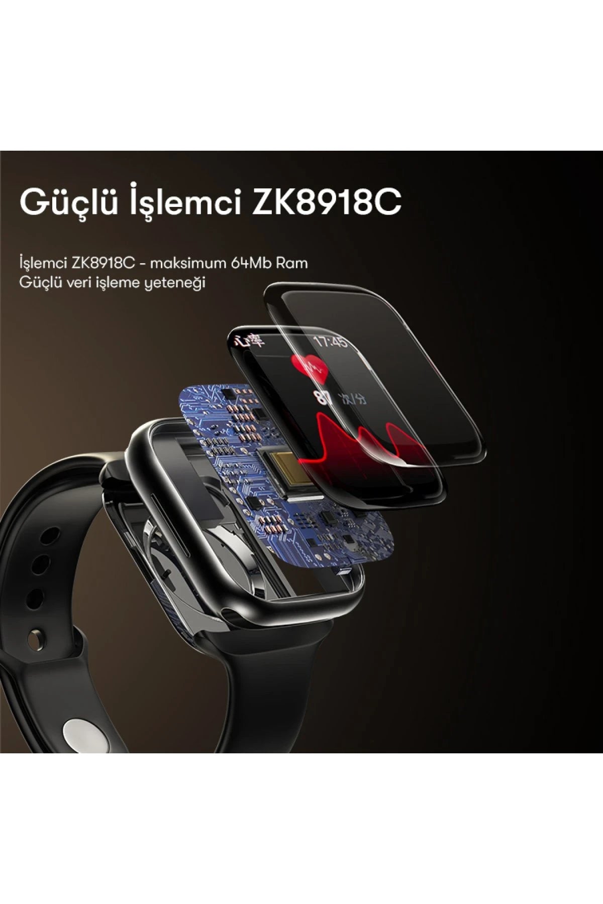 IO17 – 1.89″ IPS Akıllı Saat | Sağlık Sensörleri & IP67 Dayanıklılık