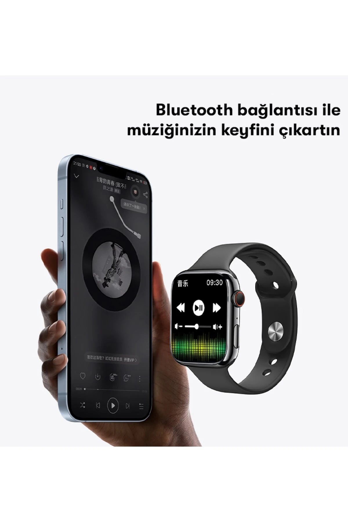 IO18 – 1.96″ IPS Akıllı Saat | IP68 Su Direnci & Kablosuz Arama