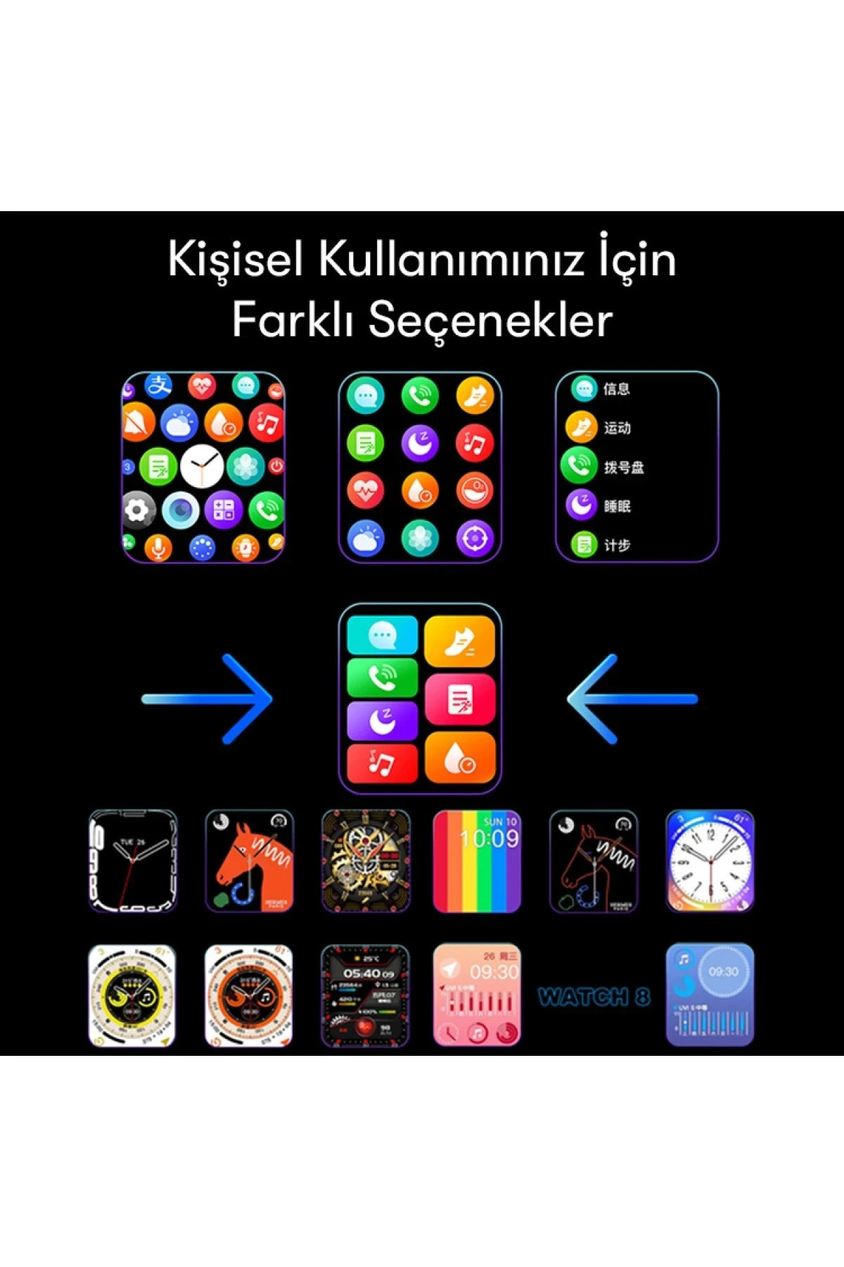 IO18 – 1.96″ IPS Akıllı Saat | IP68 Su Direnci & Kablosuz Arama