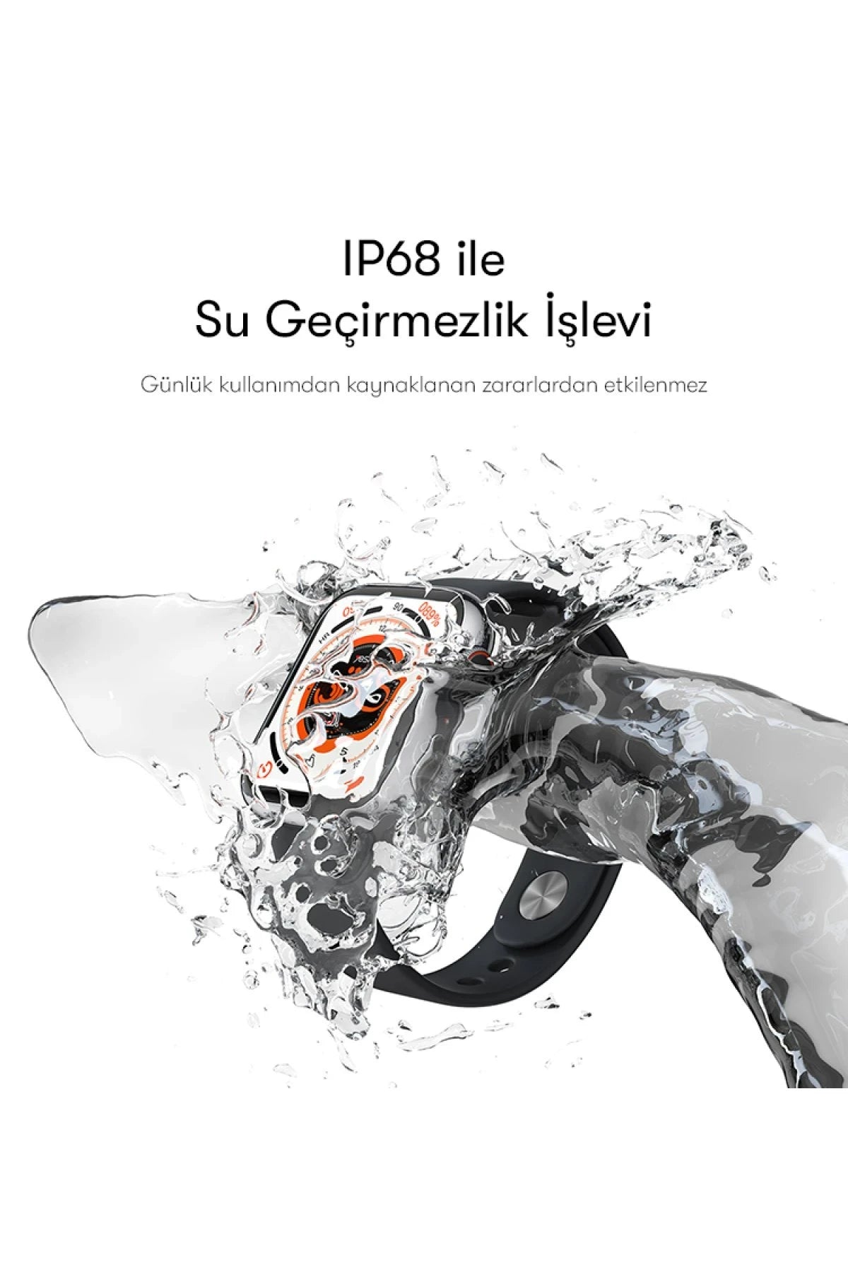 IO18 – 1.96″ IPS Akıllı Saat | IP68 Su Direnci & Kablosuz Arama