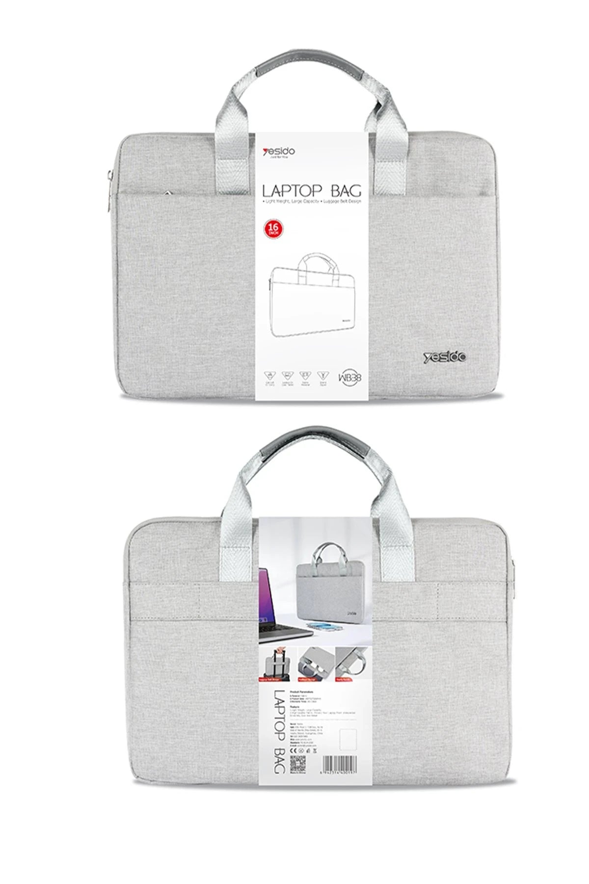 WB38 Cationic Kumaşlı 16 inç Laptop Çantası