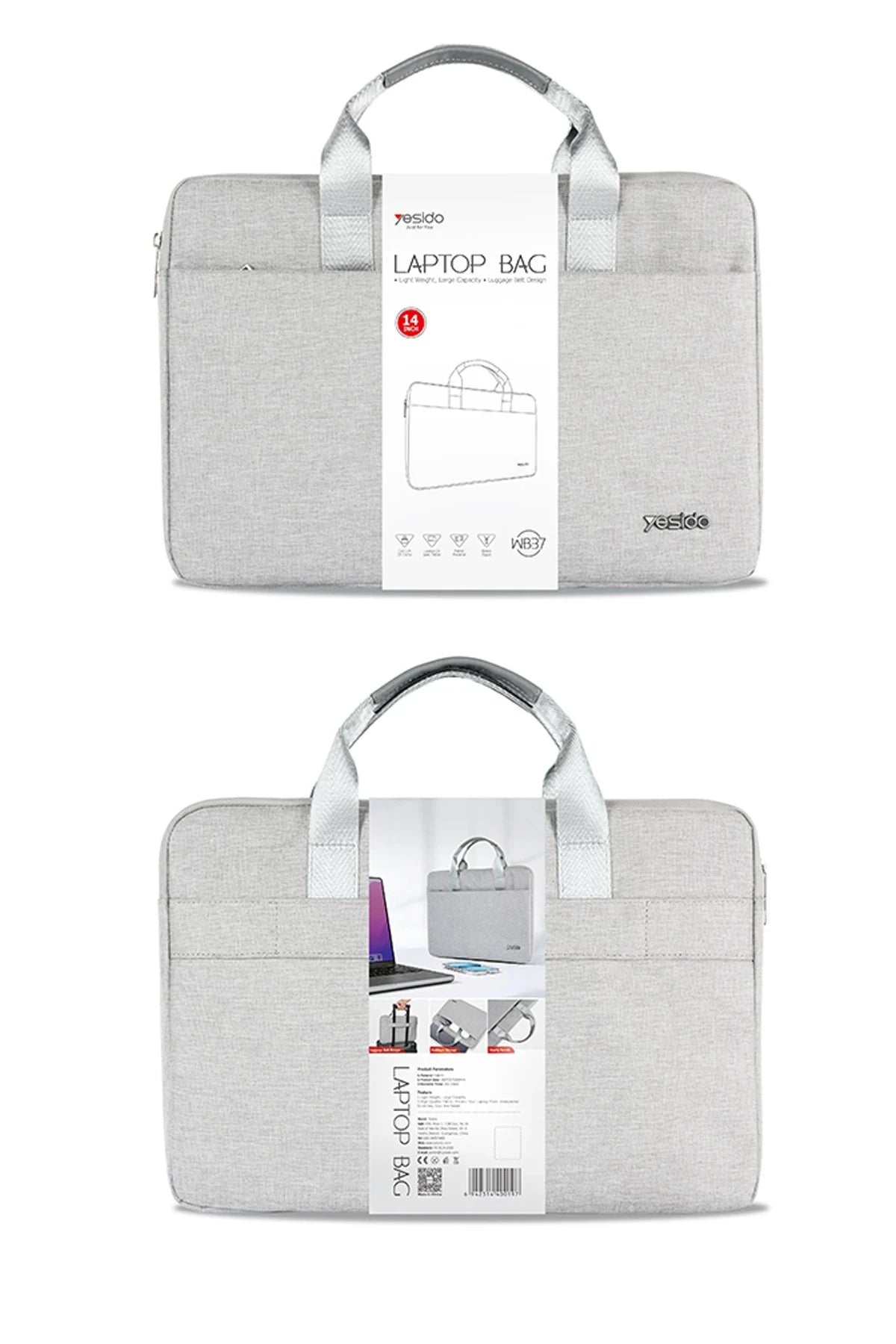 WB37 Cationic Kumaşlı 14 inç Laptop Çantası