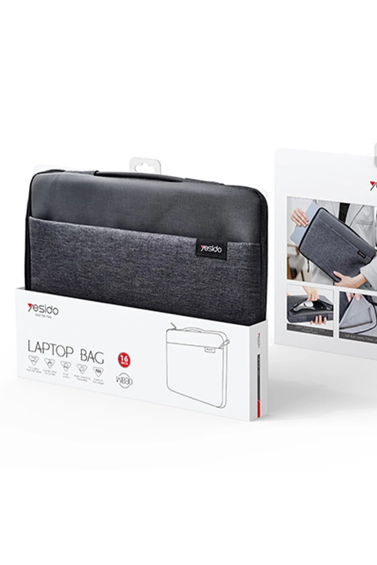 WB30 Polyester 600D Kumaşlı 16 inç Laptop Çantası