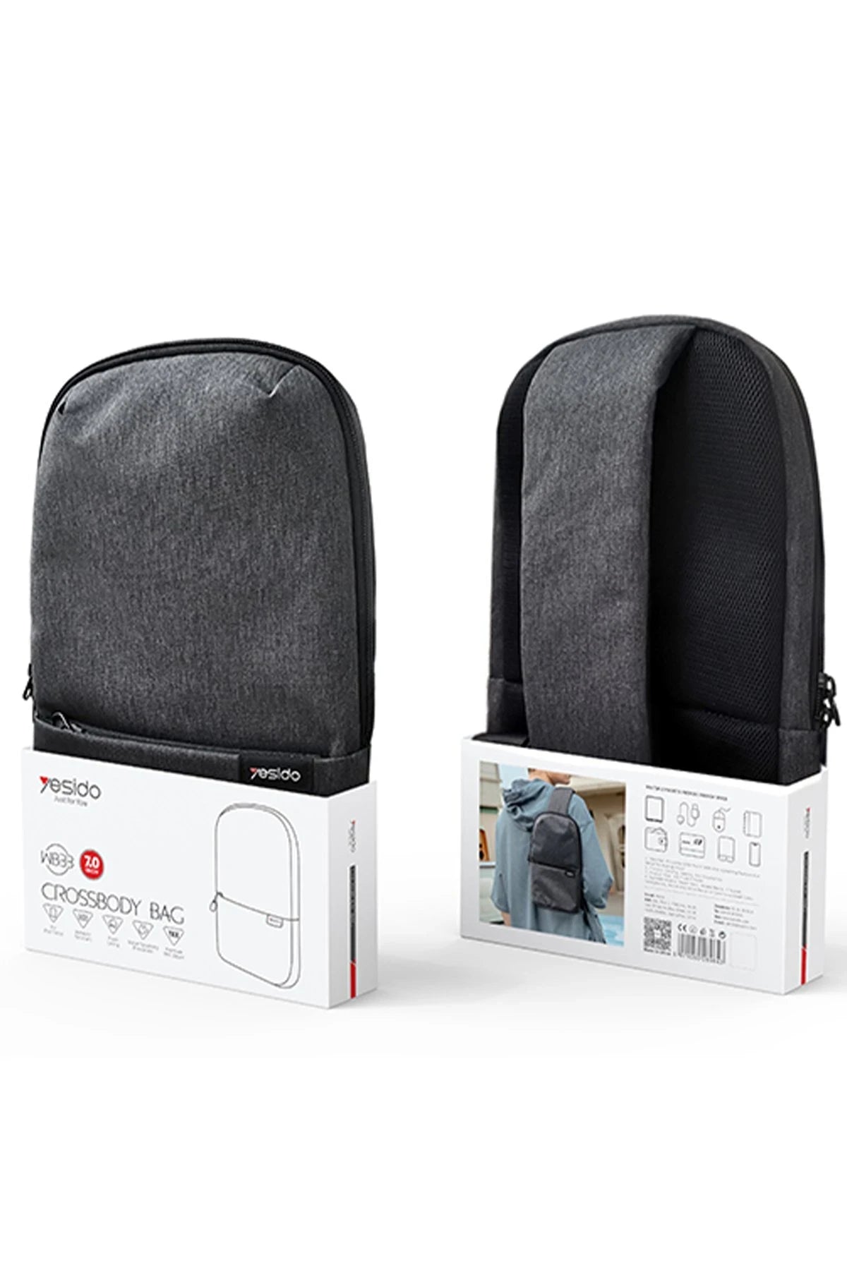 WB33 Polyester 600D Kumaşlı 7 inç Sırt Çantası
