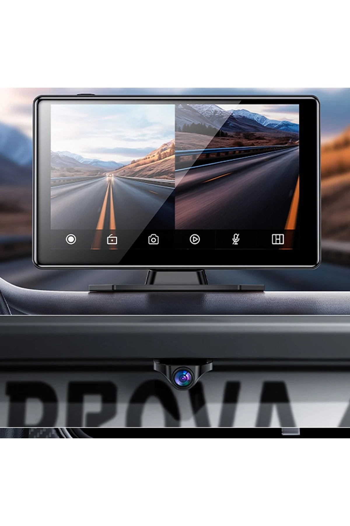 KM18 – 9″ Dokunmatik Multimedya Ünitesi: CarPlay, Android Auto, AirPlay, Wi-Fi & Çift Kamera
