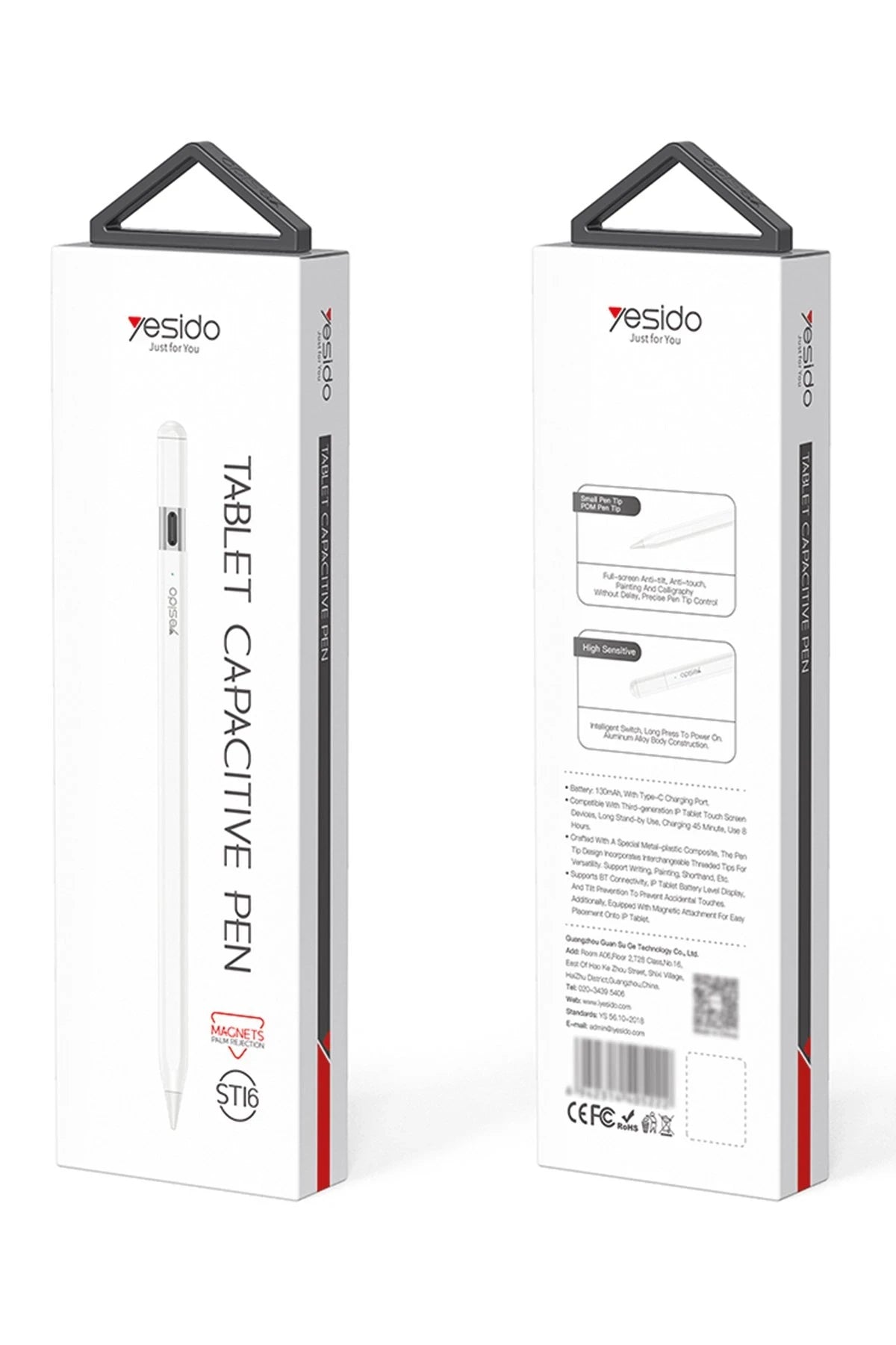 ST16 BT Capasitive Type-C Dokunmatik Stylus Pen Kalem