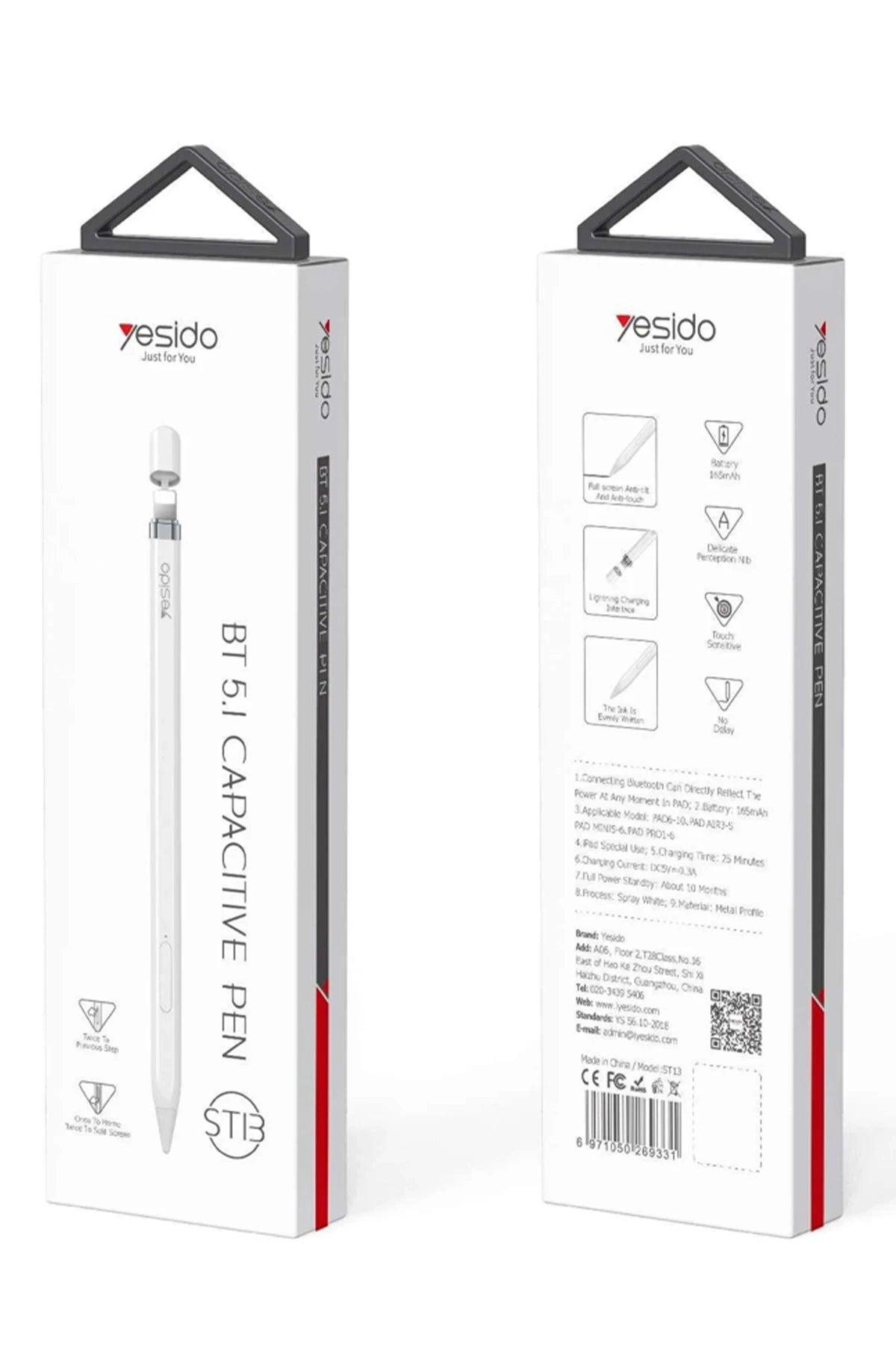 ST13 BT 5.1 Capasitive Lightning Dokunmatik Stylus Pen Kalem