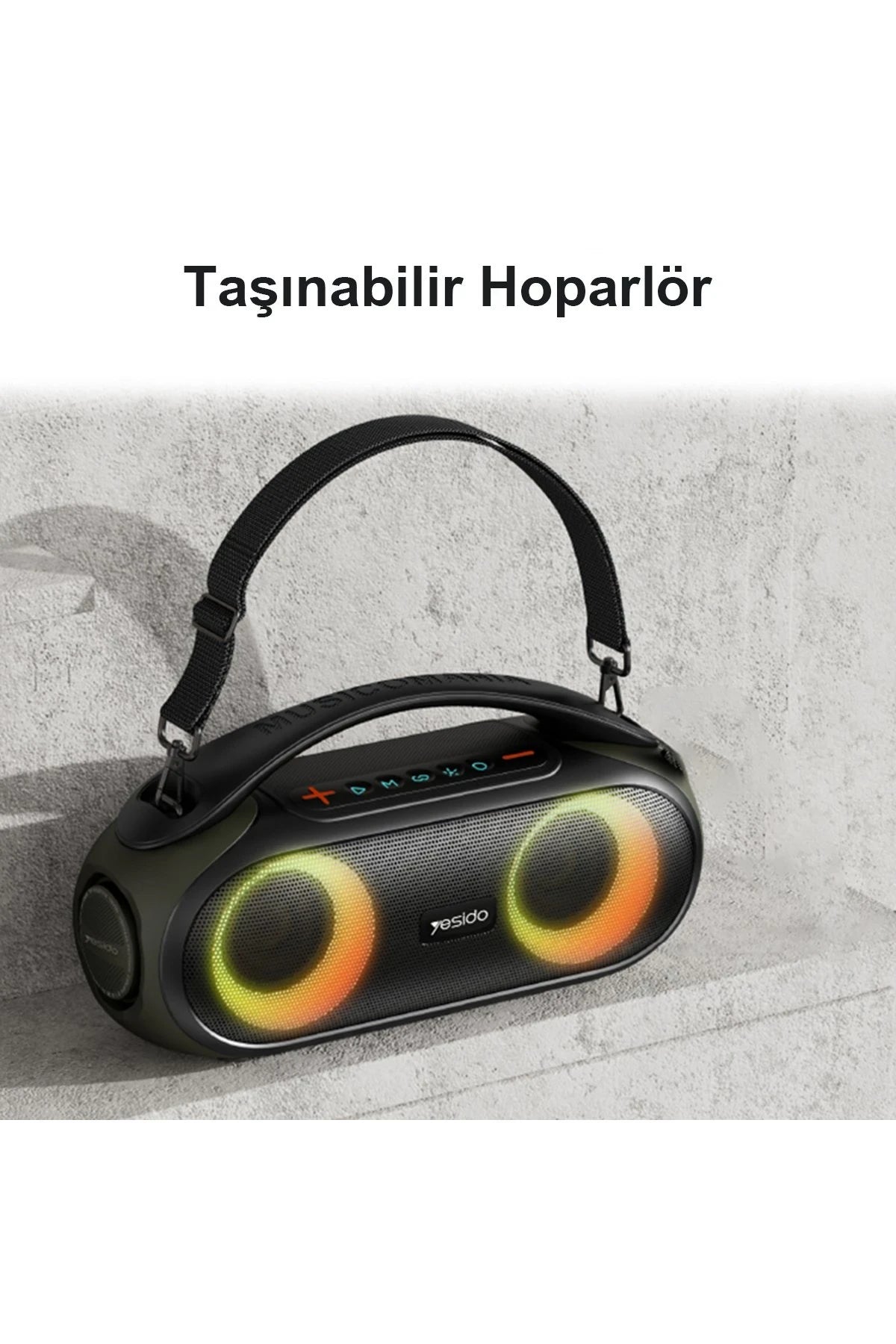 YSW19 – 40 W RGB Bluetooth Hoparlör | 3000 mAh Batarya & Karaoke Mik Girişi