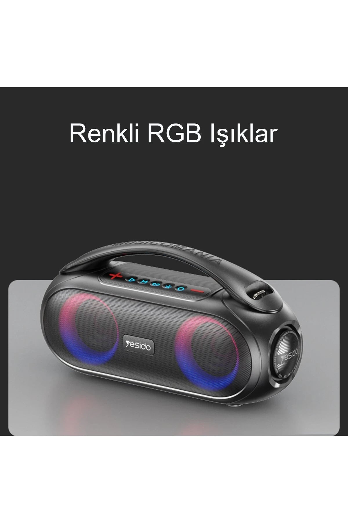 YSW19 – 40 W RGB Bluetooth Hoparlör | 3000 mAh Batarya & Karaoke Mik Girişi