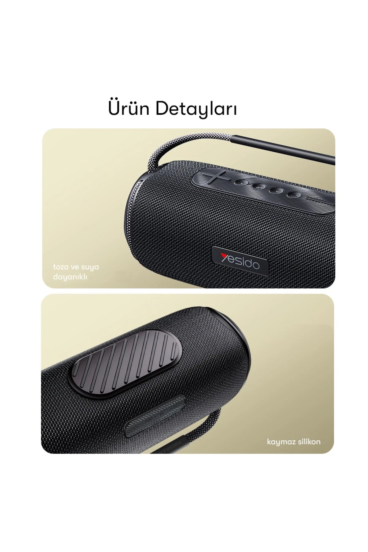 YSW11 – El Fenerli 40 W Bluetooth Hoparlör | 5200 mAh Batarya & IPX6 Dayanıklılık