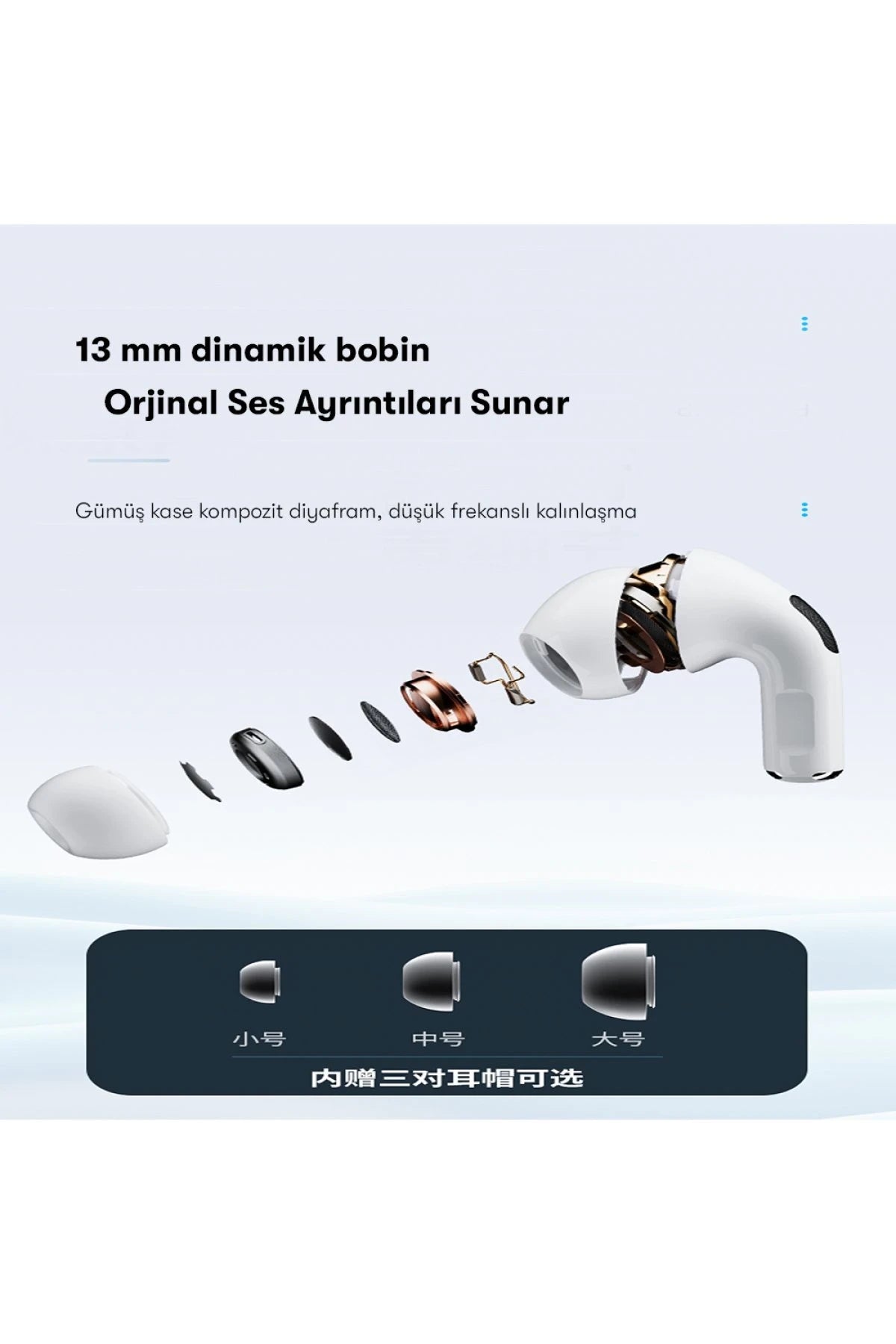 TWS16 – ANC’li, Kablosuz Şarj ve Lightning Destekli Bluetooth TWS Kulaklık