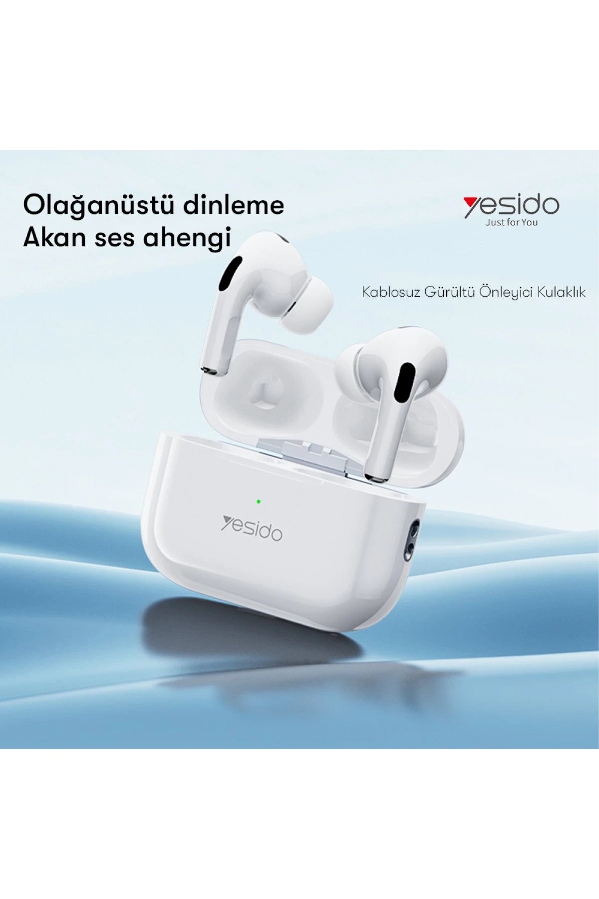 TWS16 – ANC’li, Kablosuz Şarj ve Lightning Destekli Bluetooth TWS Kulaklık