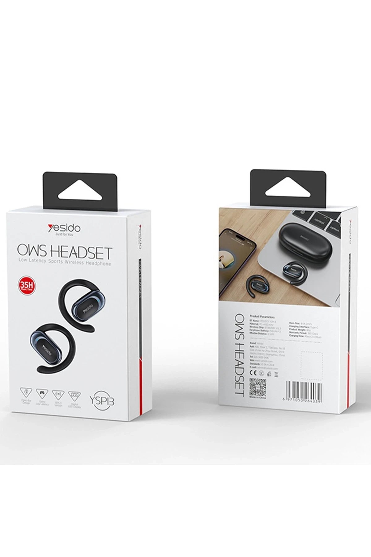 YSP13 – BT 5.3 Air-Conduction TWS Earphones | LED Güç Göstergesi & Uzun Pil Ömrü