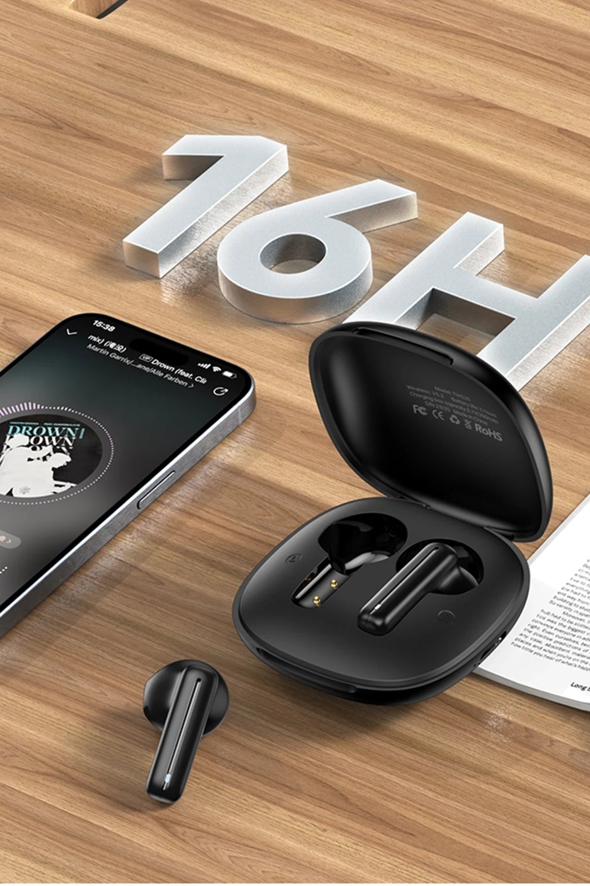 TWS25 – Bluetooth 5.3 TWS Earbuds | ANC & HD Mikrofon | 16 Saat Müzik Süresi