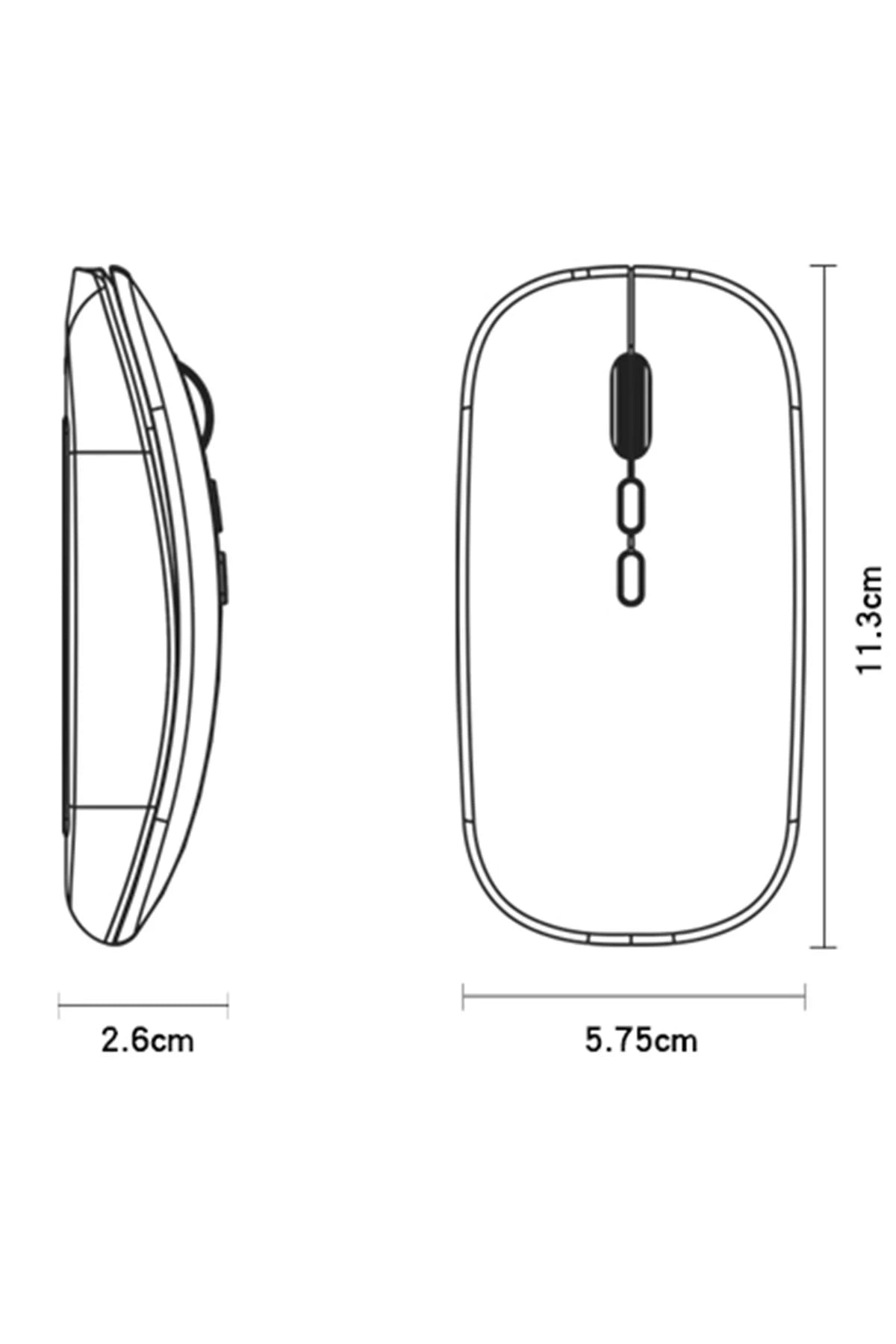 KB15 2.4G Ergonomik Kablosuz Mouse