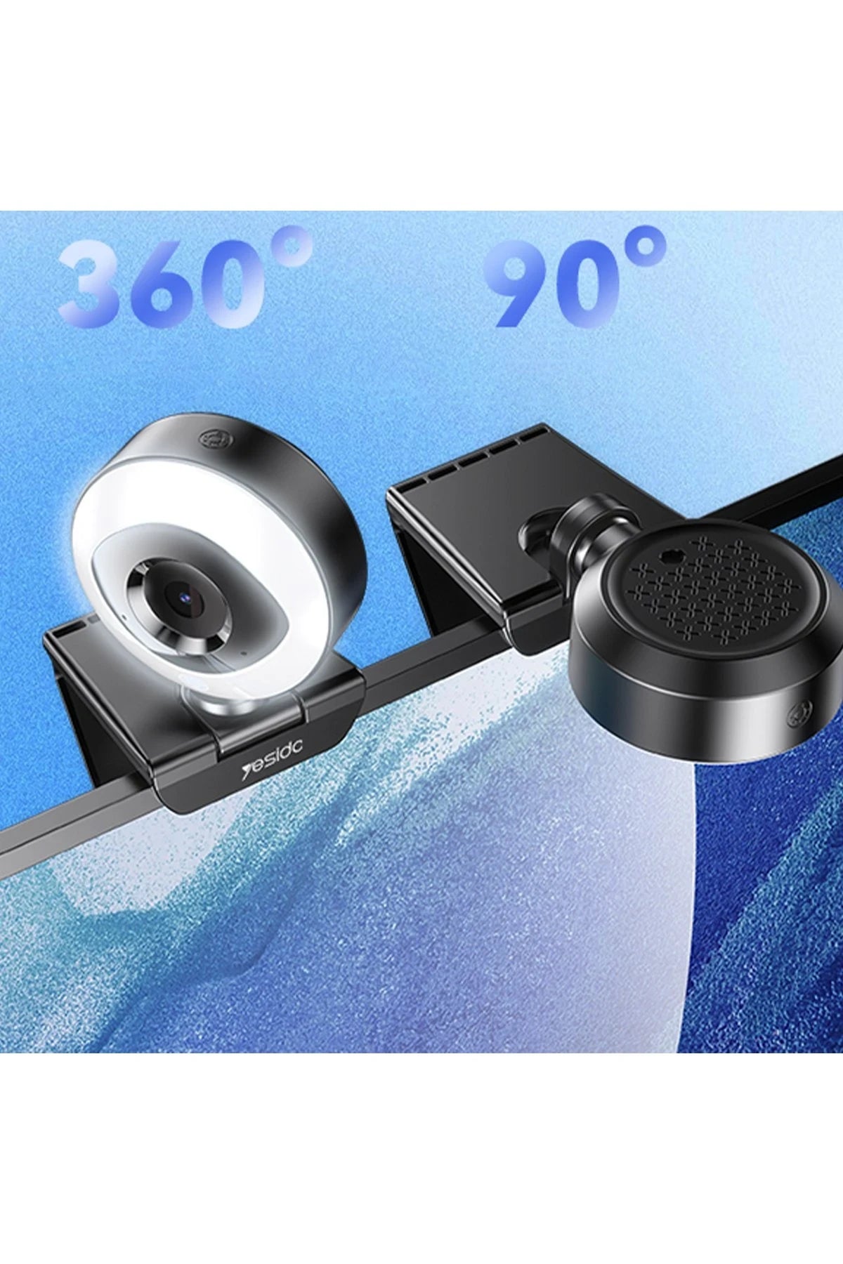 KM20 2K 4MP Led Aydınlatmalı USB Web Kamera