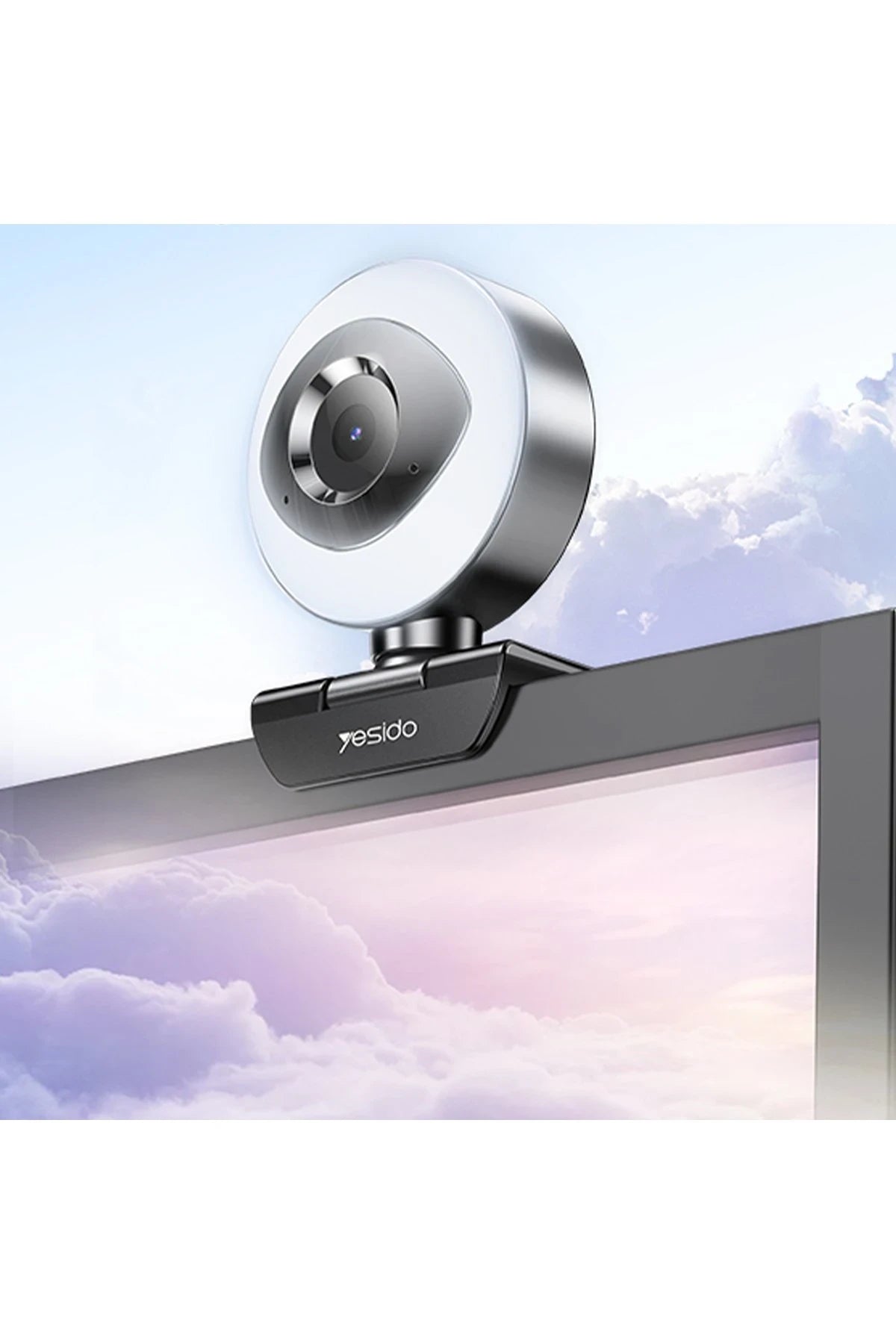 KM20 2K 4MP Led Aydınlatmalı USB Web Kamera
