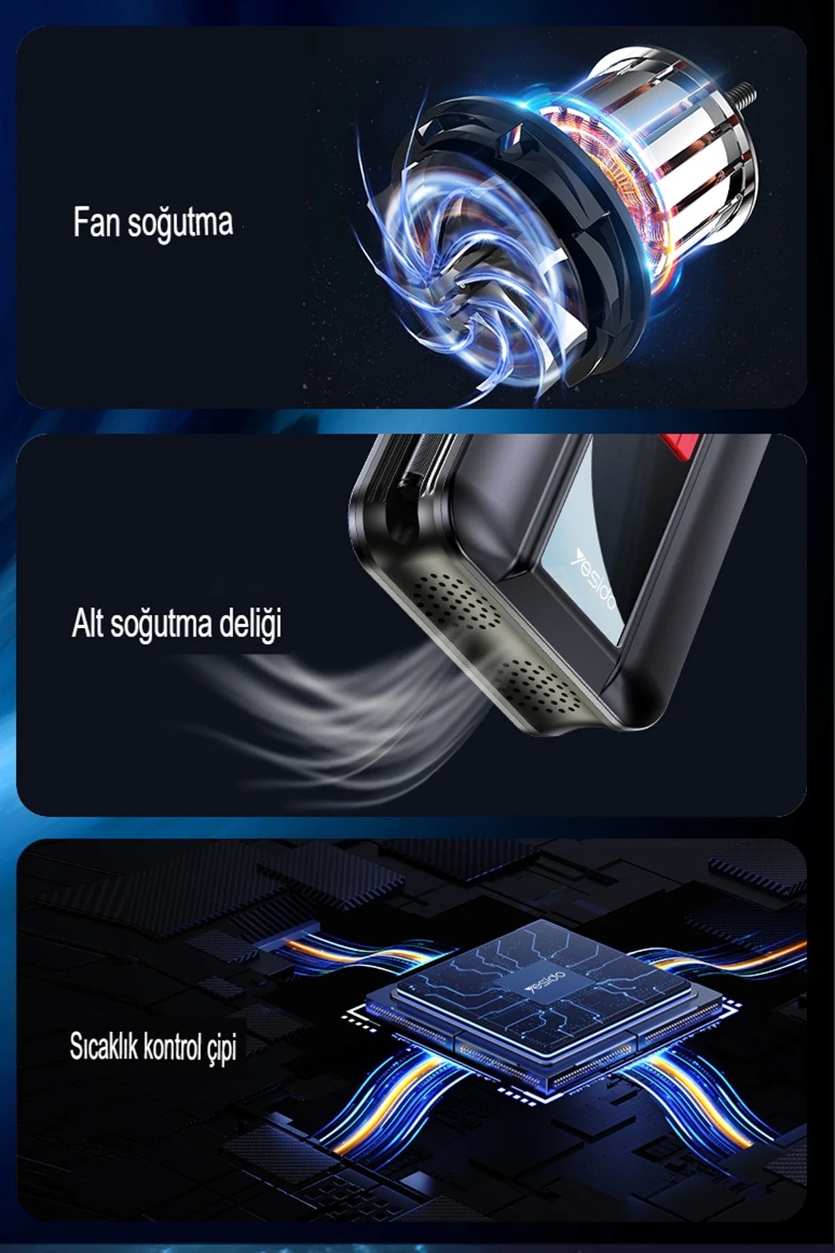 VC04 Kablosuz Hava Kompresörü – Dijital Ekranlı, 4 000 mAh, 150 PSI, LED Işık