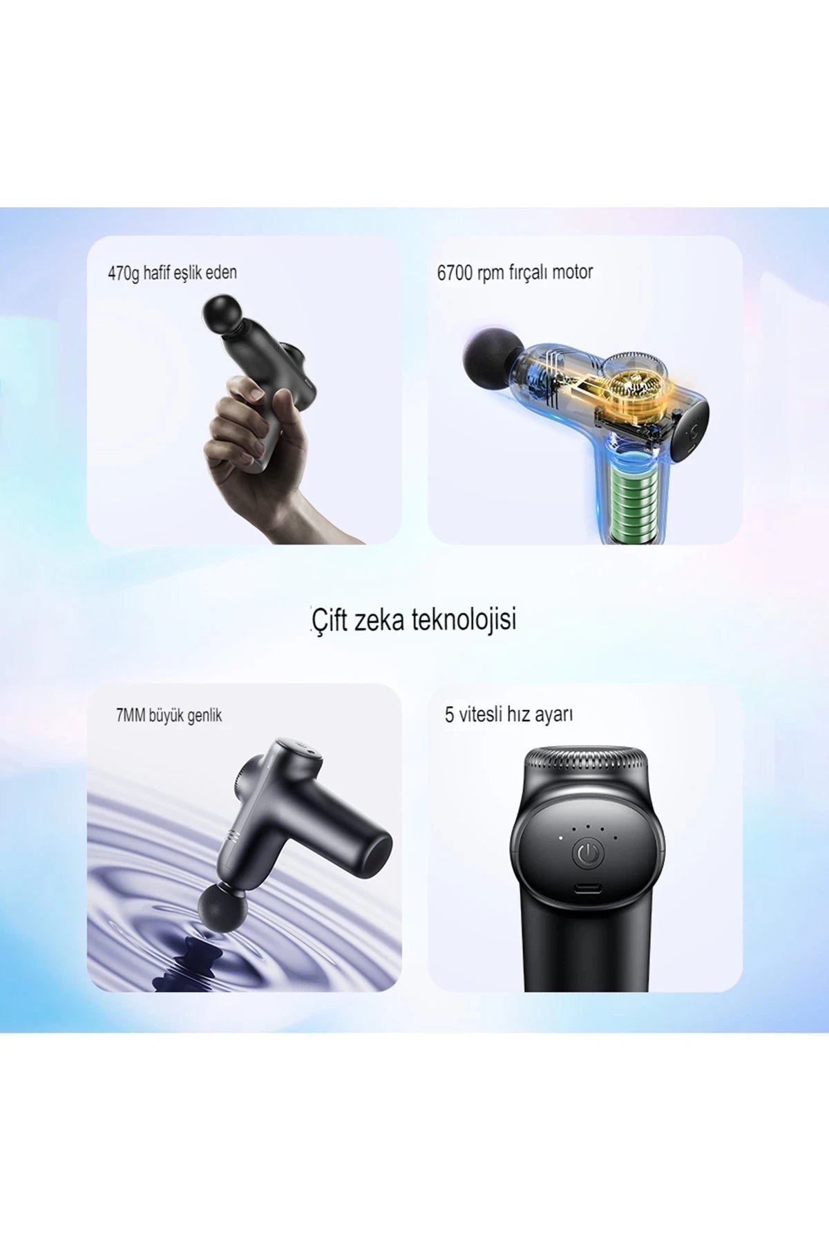 MG01 Sessiz Kablosuz Masaj Aleti