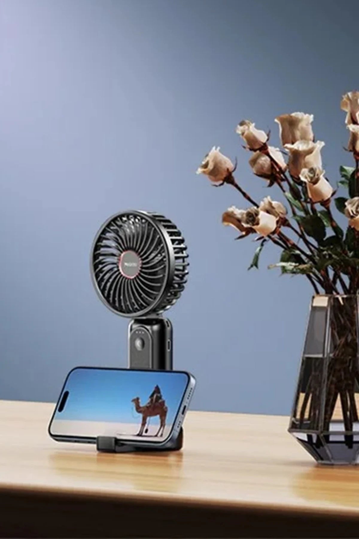 Yesido YF10 Masaüstü Fan – Powerbank, Telefon Tutucu & 10 W Type-C