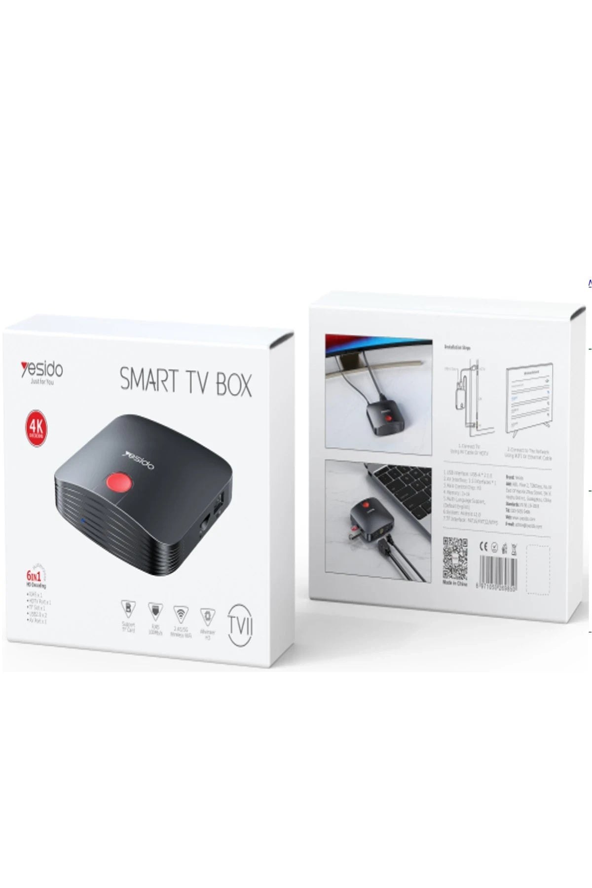 TV11 4K Wifi Android TV Box